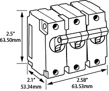 Three Pole circuit Breaker Diagram