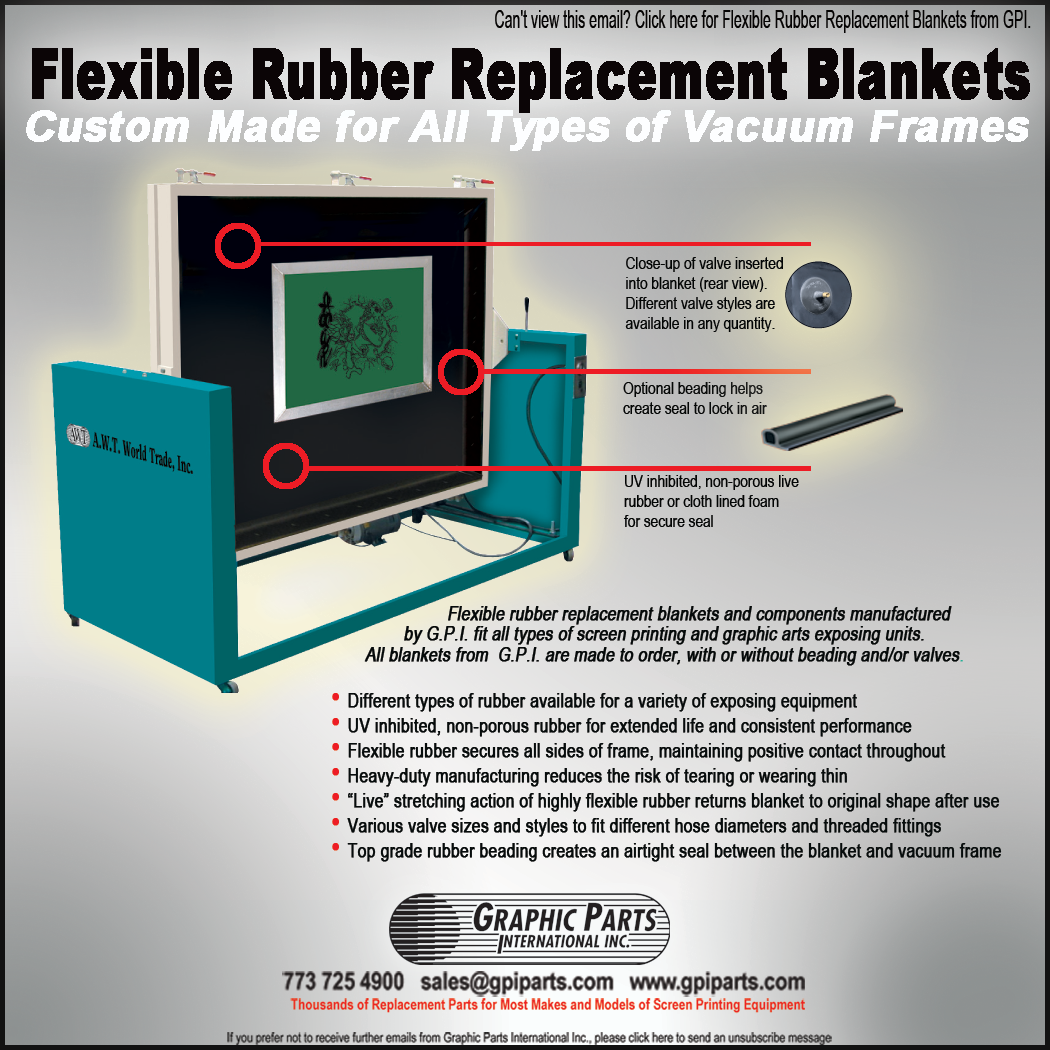 FLEXIBLE RUBBER REPLACEMENT BLANKETS